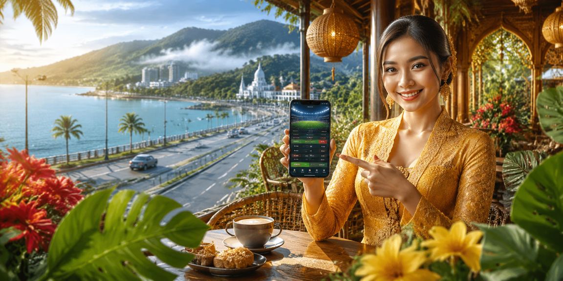 Pengguna wanita berbaju kebaya di Kuantan mengakses promosi kasino e39 dari telefon