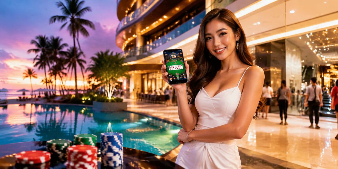 Pengguna Malaysia di Penang memainkan rummy dalam kempen promosi e39